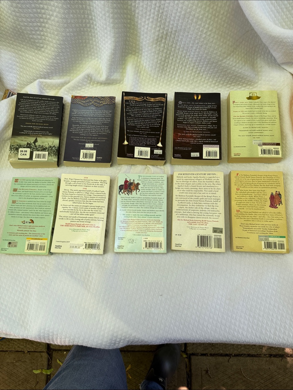 Lot of 10 Michael Jecks Medieval Mystery Paperbacks Knights Templar Series - Picture 2 of 4